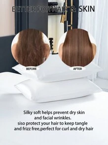 2/3件套高端深绿色丝滑缎面床上用品套装，柔软透气，抗皱，促进优质睡眠，奢华酒店风格，送给父母和朋友的礼物，包含被套*1，枕套*1/2，可选尺寸：特大号、大号、标准大号、单人床，缎面床上用品套装，宿舍床上用品，返校季必备 - 奶油白 - 查看 4