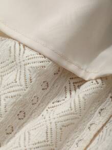 DAZY Women's Casual Lace Straight Leg Pants For Summer