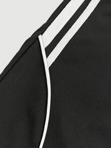 Girlism Teen Girls Casual Vintage American Graphic Print Hooded Sweatshirt And Drawstring Waist Loose Fit Cargo Pants/Wide Leg Pants 2 Pieces Set, Suitable For College, Outdoor Sports, Streetwear, Thanksgiving, New Year