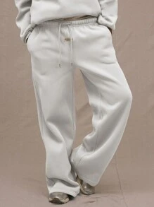 MUSERA 抽绳腰阔腿运动裤，适合度假休闲、机场出行、毕业典礼、教师节等场合，也适合女性返校季、秋季、冬季、圣诞节等场合穿着。