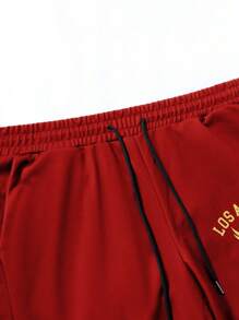 Aesthetic Post--Men's Long Sleeve Printed Jacket And Pants Set - Red - View 4