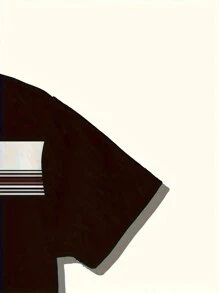 Manfinity Dauomo Men's Fashion Striped Print Set - Black - View 4