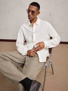 AKNOTIC Business Casual Loose Fit Rayon Casual Shirt For Men, Suitable For Summer - Blue - View 4