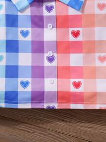 SHEIN Young Girl 2 Pieces Set: Knit Plain Cute Rabbit Graphic Round Neck Top And Woven Fitted Mini Skirt, Suitable For Easter, Baby Shower, Party, Birthday, Princess Girls Dress, School Clothes - White - View 3