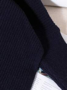 Pullover für Mädchen im Rundhalsausschnitt, modischer und eleganter Straßenponcho-Umhangstil, Herbst/Winter