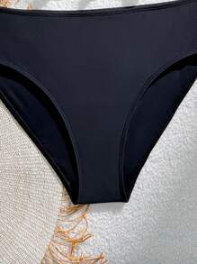 Tankini 2 piese Teen Girl Noua colecție 2025, Culoare uni, Potrivit pentru spa, plajă, piscină, modă, ocazional, vară, cadou