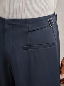 AKNOTIC Business Casual Men's Woven Straight Leg Casual Pants, Suitable For Daily Wear, Spring/Summer, Vacation, Party, Couple Matching, Graduation Gift
