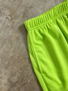 SHEIN Ensemble t-shirt à manches courtes et shorts pour garçons pré-adolescents, streetwear - Blanc - Voir 6