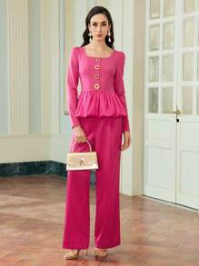 ZEYLAH SPODNIE Z KIESZENIAMI ZAPRASOWANYMI