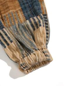 Manfinity Homme Men's Front Tie Block Patchwork Casual Jeans - Multicolor - View 7