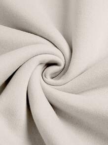 INAWLY Like Jesus Love Embroidered Design / Plus Size Loose Casual Solid Color Crew Neck Women Sweatshirt / New Autumn Winter Style / Gift For Jesus Believers Graduation,Back To School,Graduation,Teacher For Women,Back To School Pullover Fall Sweatshirt - Beige - View 5