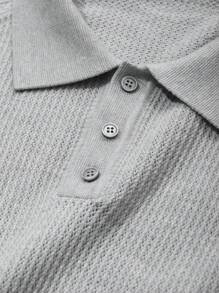 DAZY Men's Plain Basic Knitted Sweater For Summer - Light Grey - View 10