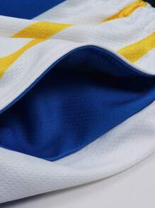 ROMWE MEN Prep Men's Basketball Casual Simple-Style Daily Wear Shorts, Football Style - Multicolor - View 4