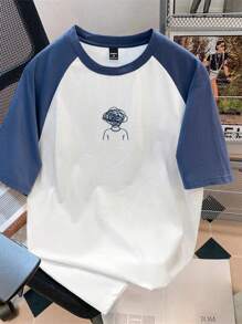 Manfinity Joysei Men's Colorblock Raglan Sleeve T-Shirt