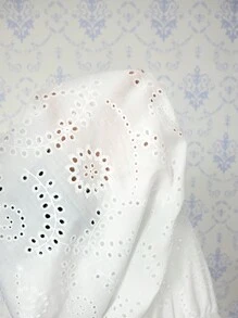 SHEIN MOD 2 件套刺绣白色长裙，波西米亚风格，多层荷叶边下摆，适合约会、度假、野餐、沙滩装，舒适装扮 - 白色 - 查看 8