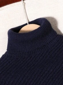 Pullover für Mädchen im Rundhalsausschnitt, modischer und eleganter Straßenponcho-Umhangstil, Herbst/Winter