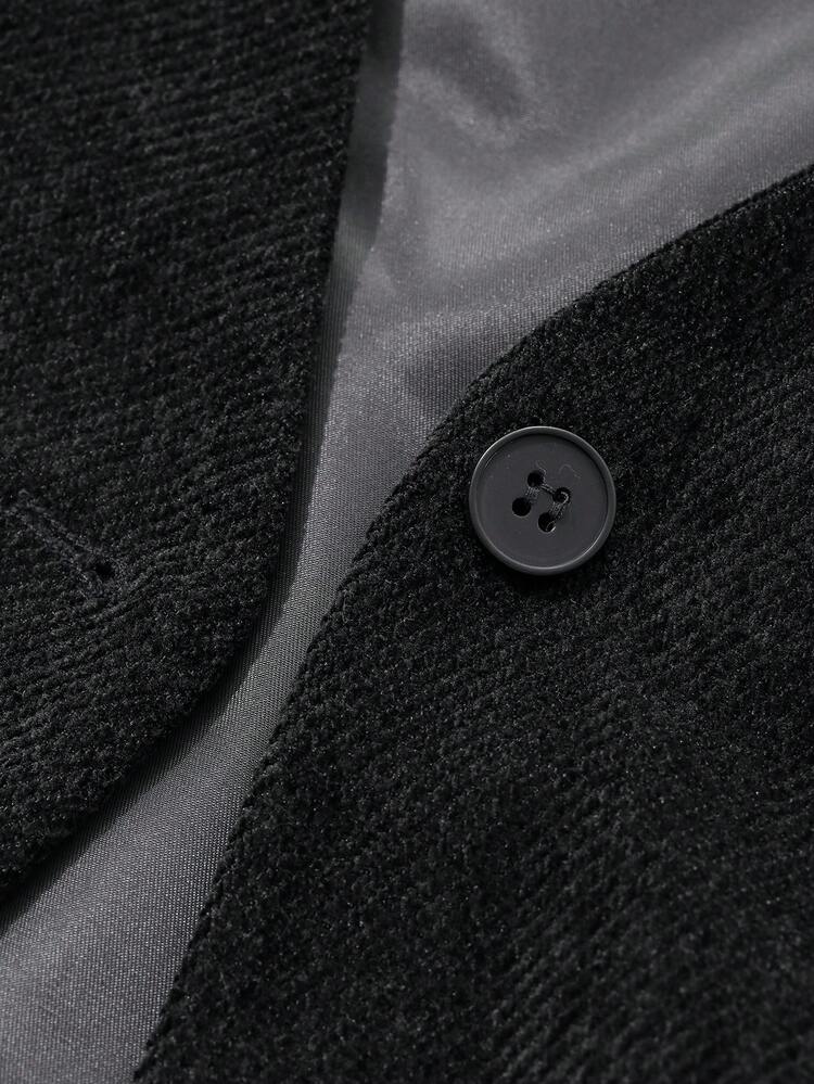 Women's Casual Solid Color Loose Minimalist Vest Jacket & Straight Leg Pants Suit, Business Casual Old Money