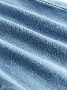 SHEIN Artist Women's Light Blue Flare Leg Cowgirl Jeans, Suitable For All Seasons, Festival, Western Wear - Light Wash - View 8