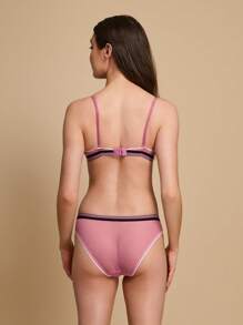 TryMe Women's Chic Casual Heart Pattern Everyday Bra Lingerie