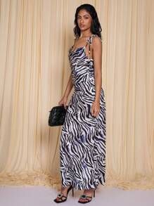 COSMINA Zebra Print Cami Top For Women, Spring/Summer