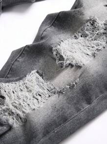 Manfinity LEGND 男式前扣口袋做旧简约休闲紧身牛仔裤