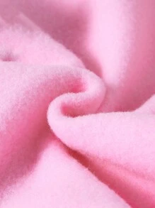 SHEIN Baby Girl 2 Pieces Set With Collar, Bow Decor, Embroidered Sweatshirt & Pleated Skirt, Fashion Outfit - Pink - View 4