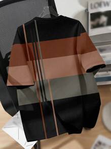 SHEIN Camiseta básica de manga corta y cuello redondo, informal, para adolescentes, para el verano
