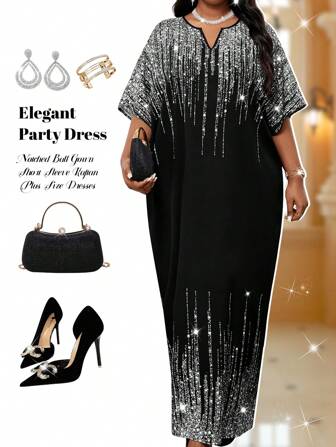 Fleurora Spring And Summer Autumn And Winter Elegant Party Commuting Office Colorful Woven Notched Ball Gown Short Sleeve Kaftan Dress Plus Size Dresses