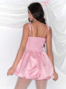 ROMWE Kawaii Cute Sweet Floral Bud Jumpsuit For Women - Pink - View 5