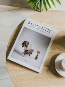 1 pieza/3 piezas Revista de estilo lujoso INS Accesorios de fotografía Revista decorativa - Blanco - Ver 10