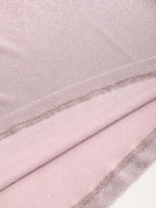 Sweetra Đầm suông ôm eo xếp ly hở lưng thường ngày cho nữ - Hồng - Xem 4