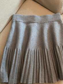 SHEIN EZwear Falda plisada elegante y minimalista para mujer, uso diario casual