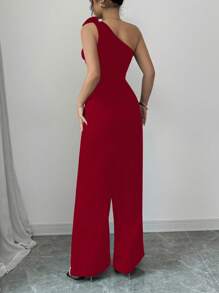 Rafferiza Mono sin mangas con estampado floral rojo para mujer, casual para uso diario - Rojo - Ver 2