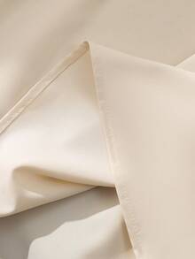 GlowEve 女士优雅通勤纯色双排扣无袖中长连衣裙 - 杏色 - 查看 3