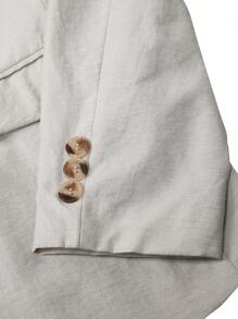 Manfinity Mode 1pc Men's Solid Color Suit Set: Jacket And Trousers