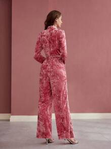 MOTF PREMIUM Mono con detalle de strass en el bolsillo - Rosa - Ver 6