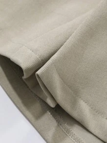 DAZY Pantalones cortos casuales de cintura elástica de unicolor, elegantes pantalones cortos de verano para mujer