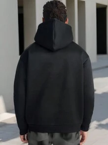 Manfinity VCAY Men's Loose Knit Long Sleeve Hoodie, Minimalist And Casual Everyday Wear