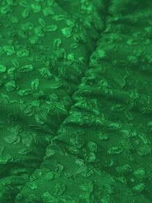 SHEIN Unity Große Größen Kleid mit tiefem V-Ausschnitt, Kreuzwickel, eleganten Langarm für Neujahrskleider