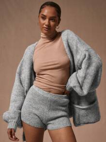 MUSERA Western Oversized Knit Cardigan Y2k Spring Casual Cute 90's Sun - Grey - View 1