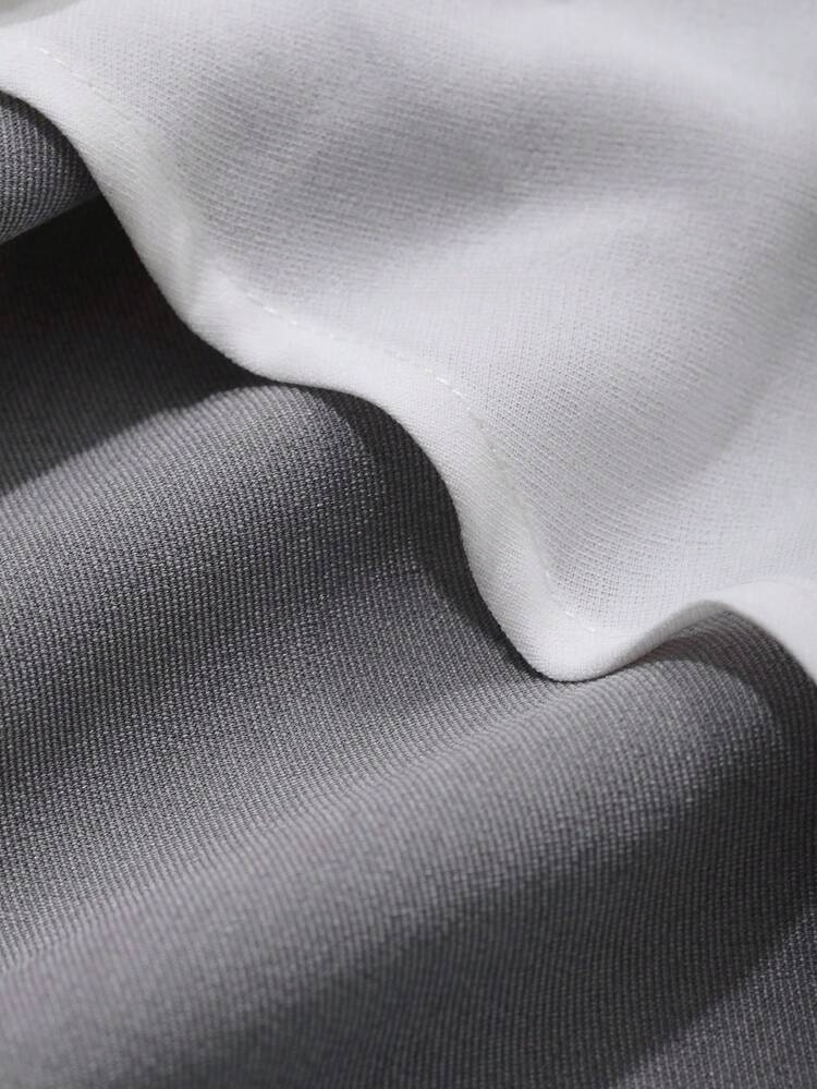 2pcs/Set Women Plain Color Lace-Up Long Sleeve Top And Pants Casual Suit