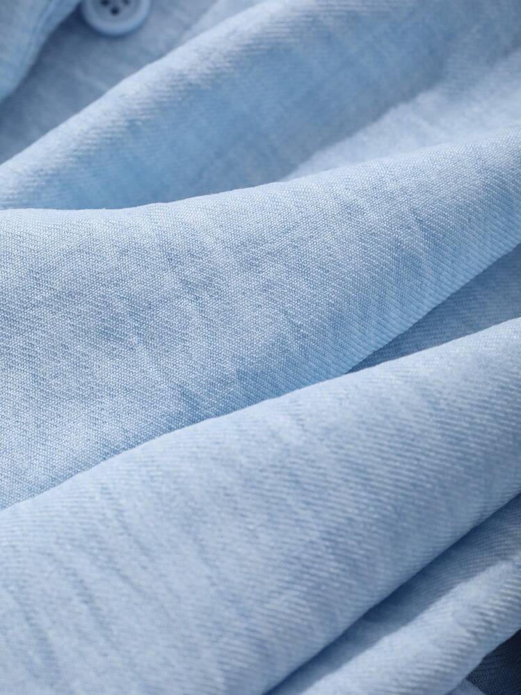 DAZY 2 Peças Conjunto Mulher Top de Alta Qualidade e Calça Casual, Estilo Fashionista, Conjunto de Roupas de Loungewear para Outono - Azul - Visão 8