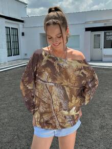 INAWLY 女士休闲简约卫衣，日常穿着套头衫，秋季卫衣 - 黃色 - 查看 6