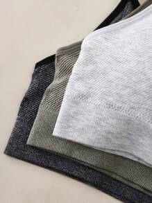 Shein Underwear&Sleepwear Basics Set de 3 piezas de ropa interior cómoda y sin costuras para niñas adolescentes
