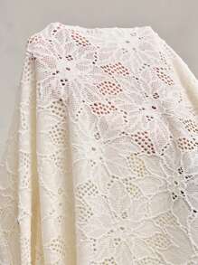 AKNOTIC Business Casual 男士修身提花针织短袖休闲衬衫，适合日常穿着、夏季、度假、聚会、情侣装 - 白色 - 查看 8