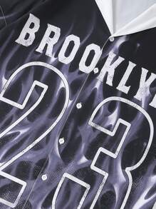 Manfinity EMRG Bộ 2 món/Bộ đồ sơ mi nam, áo tay ngắn và quần short nam Bộ đồ hai mảnh - Nhiều màu - Xem 4