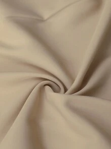 Vionelle 大码优雅休闲通勤度假纯色不对称 A 字长裙，春夏