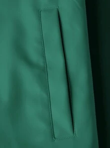 Manfinity VCAY 男式纯色前拉链休闲仿皮夹克