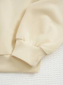 Slaydiva ENJOY & Letter Print Casual Loose Fit Hoodie Sweatshirt For Women, Suitable For Autumn & Winter