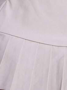 MUSERA Chân váy ngắn xếp ly cạp dày phong cách Y2K thập niên 90, thích hợp cho tiệc hè, kỳ nghỉ, lễ hội. - Màu Mù tạt vàng - Xem 6